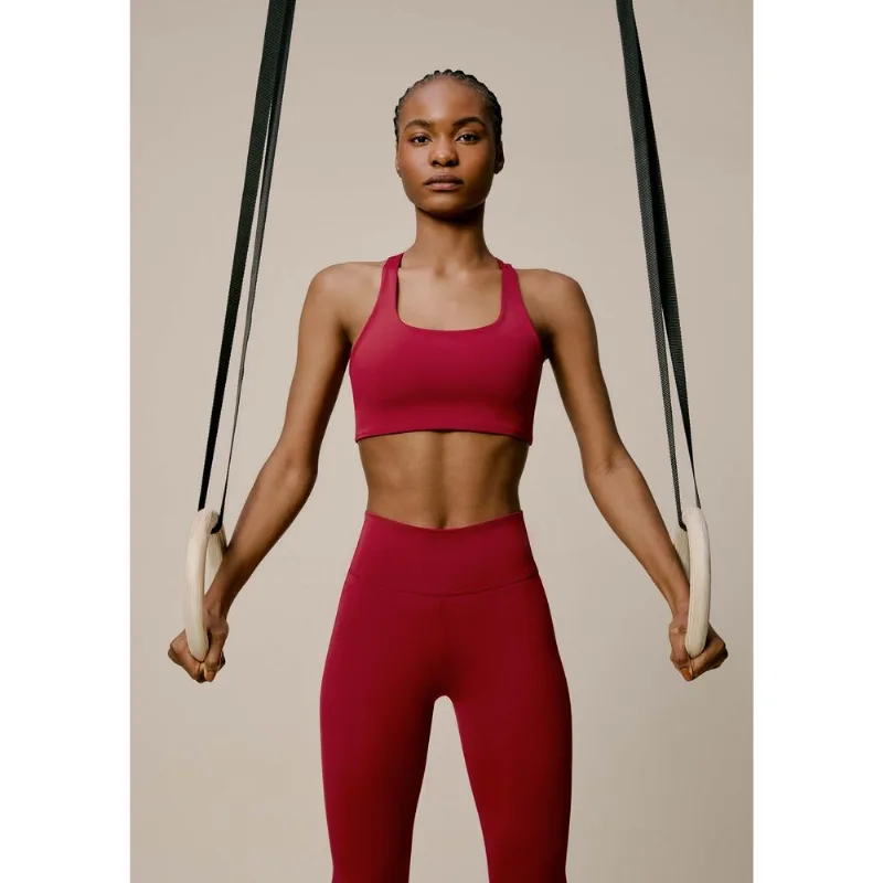 Top Esportivo Feminino Hero Com Fio Lycra® - Vermelho G
