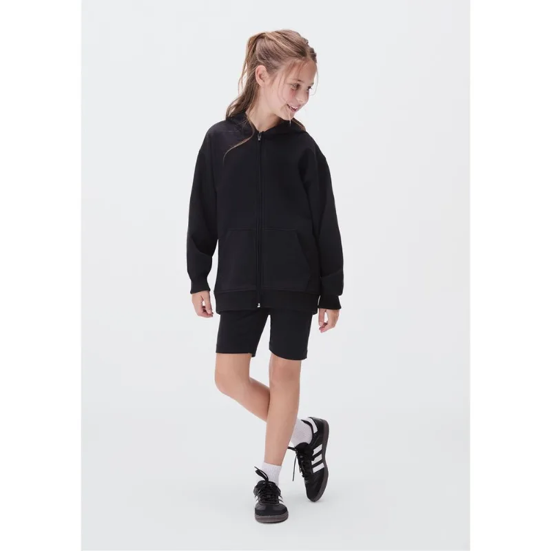 Jaqueta Básica Infantil Unissex Com Capuz - Preto 004