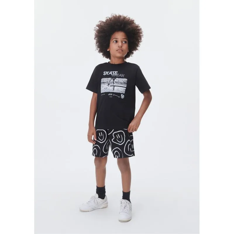 Conjunto Curto Infantil Menino Regular - Preto 012