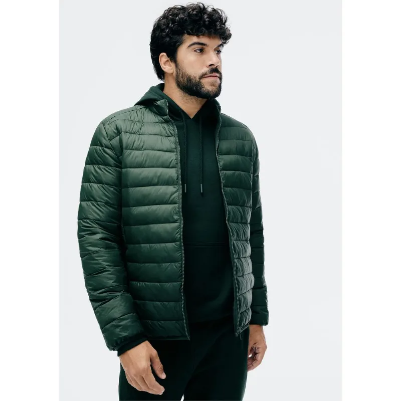 Jaqueta Básica Masculina Puffer Regular Matelassê - Verde XXG
