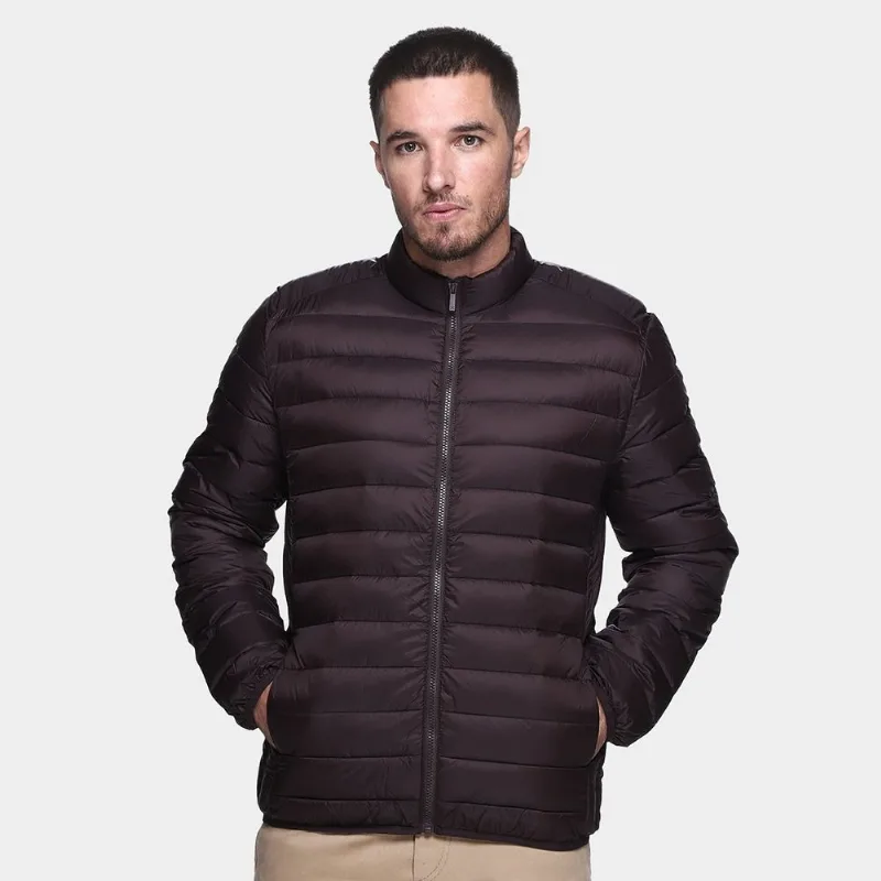 Jaqueta Puffer Hering Masculina - Masculino - Marrom