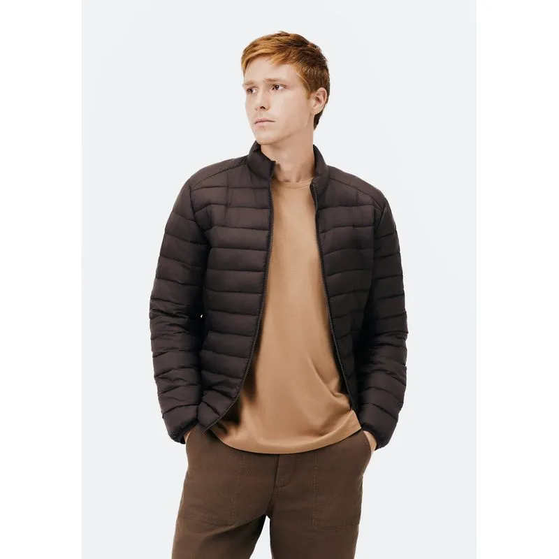Jaqueta Básica Masculina Puffer Regular Matelassê - Marrom XXG