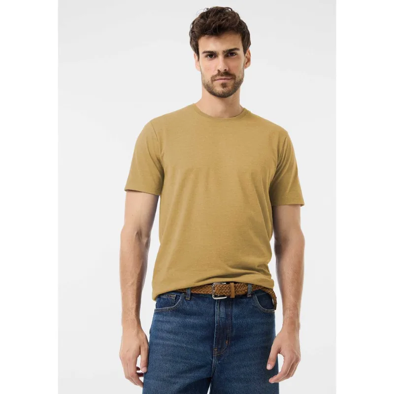 Camiseta Básica Unissex Manga Curta Regular World - Amarelo G