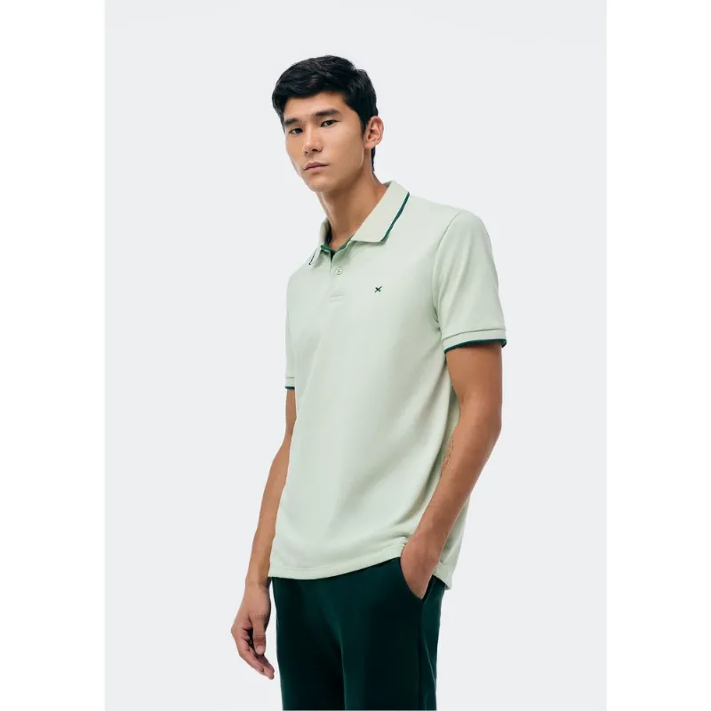 Camisa Polo Básica Masculina Em Piquet Com Bordado - Verde G