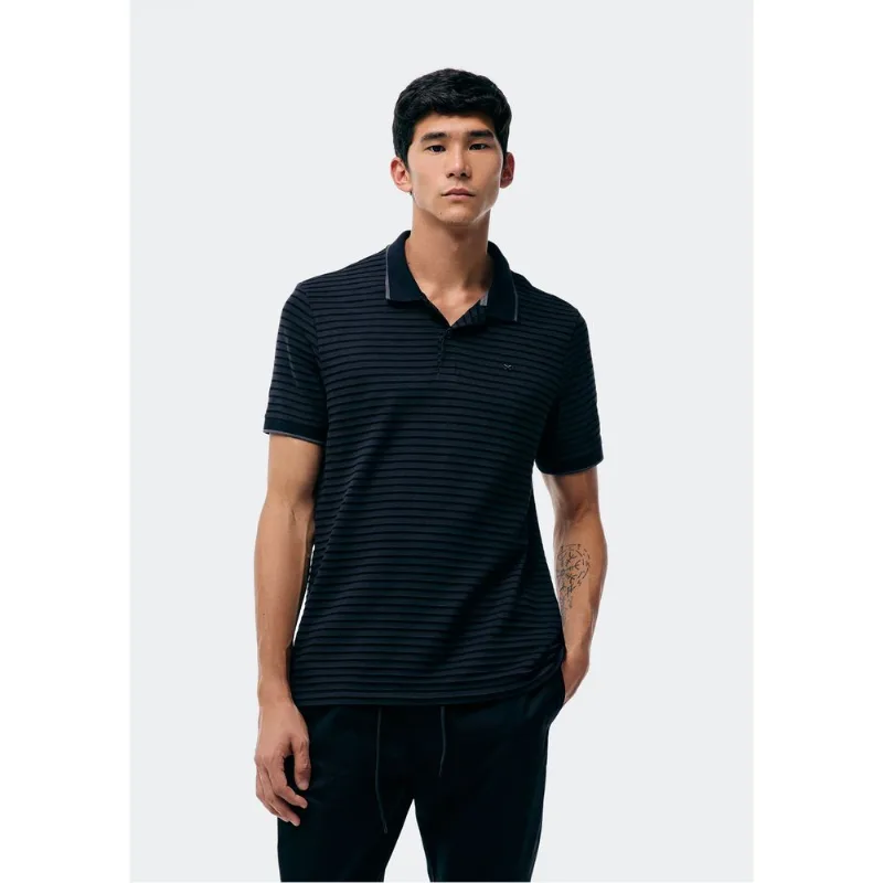 Camisa Polo Masculina Manga Curta Listrada - Preto XG