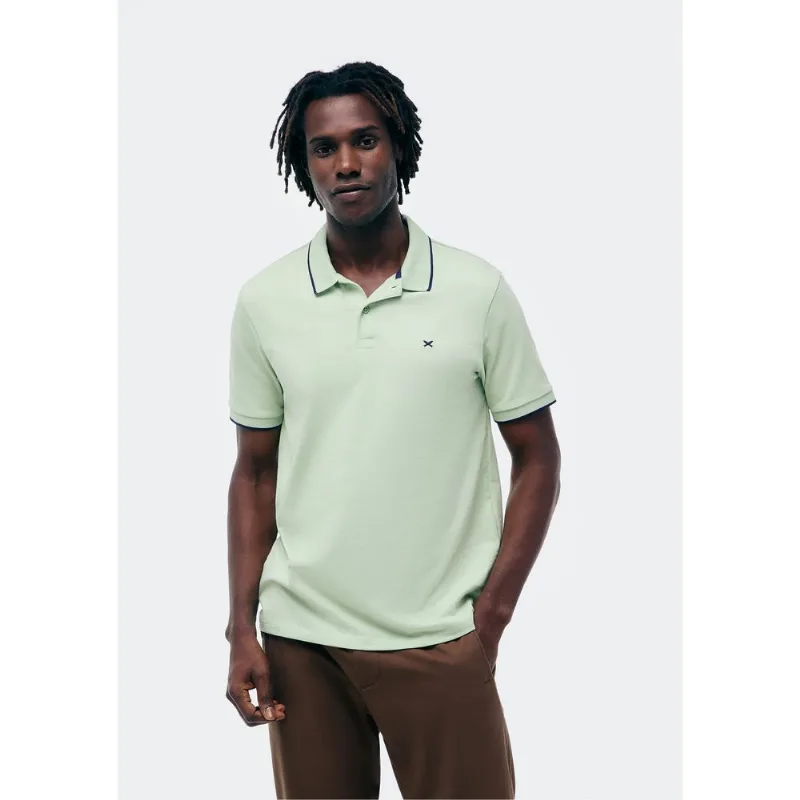 Camisa Polo Básica Masculina Super Cotton Com Bordado - Verde G