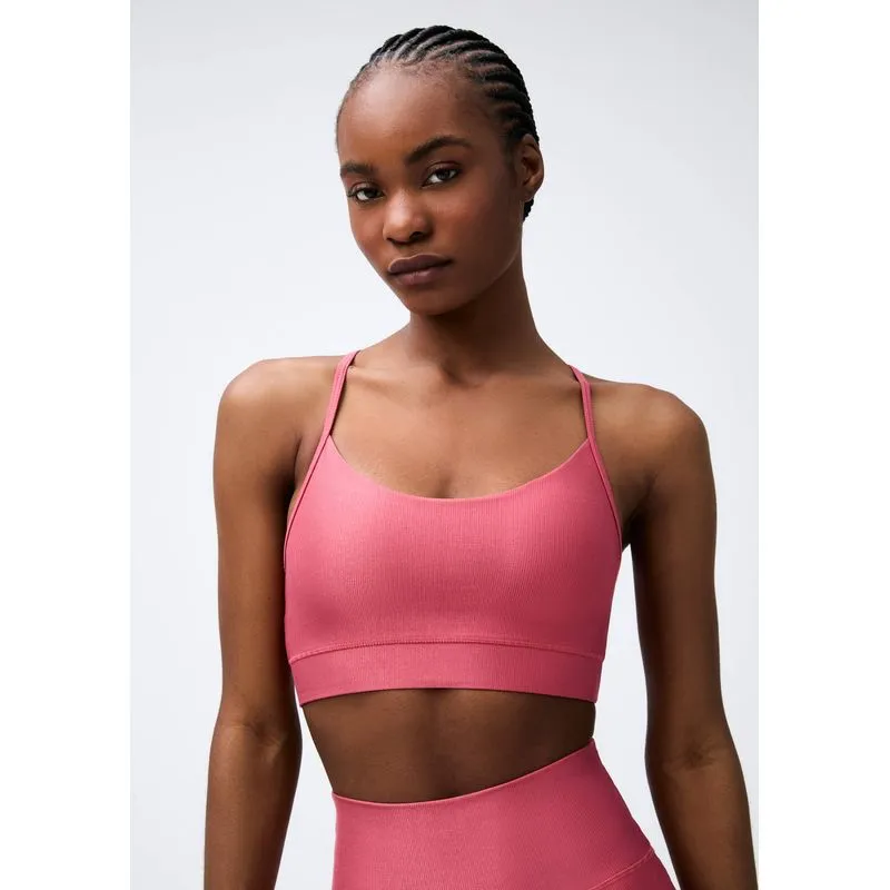 Top Esportivo Proteção Uv E Bojo Removível - Rosa M