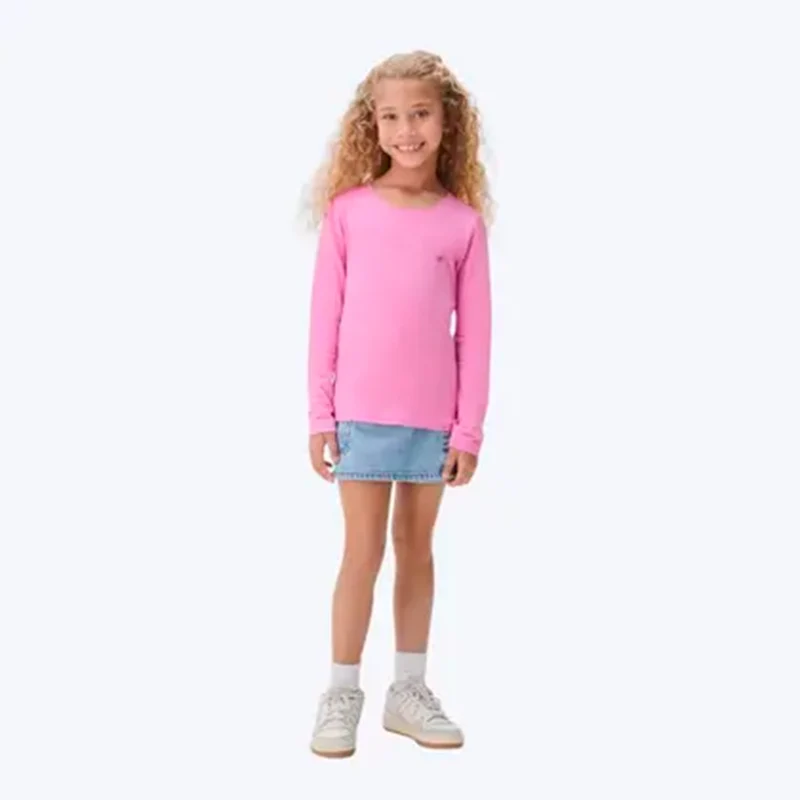 Short Saia Jeans Hering Infantil Feminino 12 / Menina