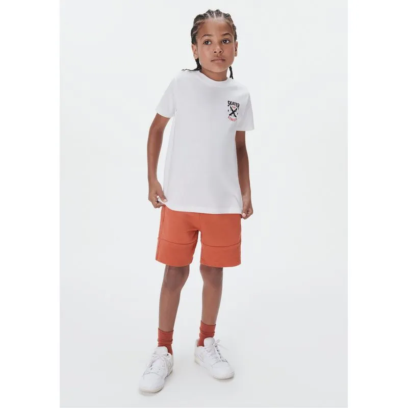 Conjunto Curto Infantil Menino Com Estampa - Terracota 006