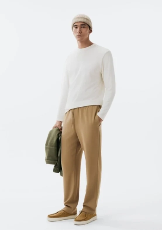Camiseta Hering Algodão Peruano Masculina - Off White XXG