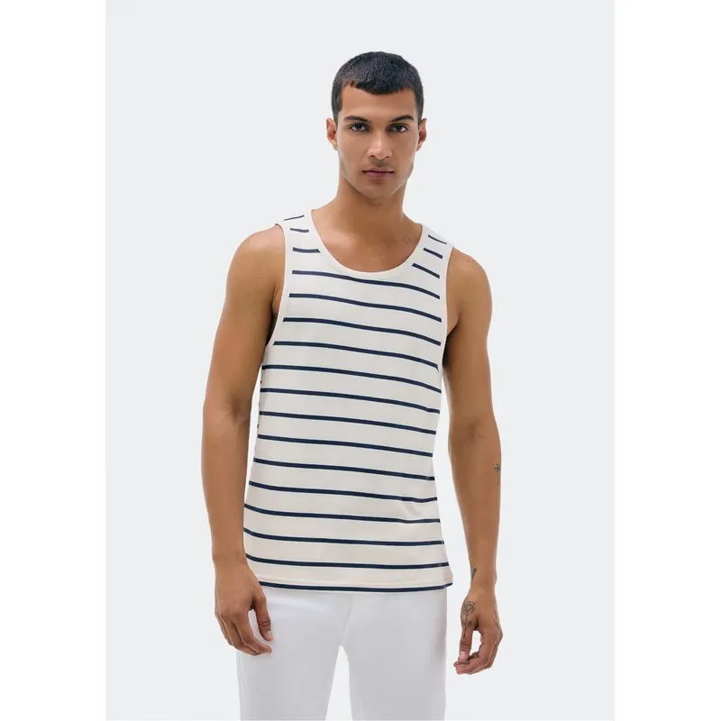 Regata Masculina Listrada Em Ribana - Off white G