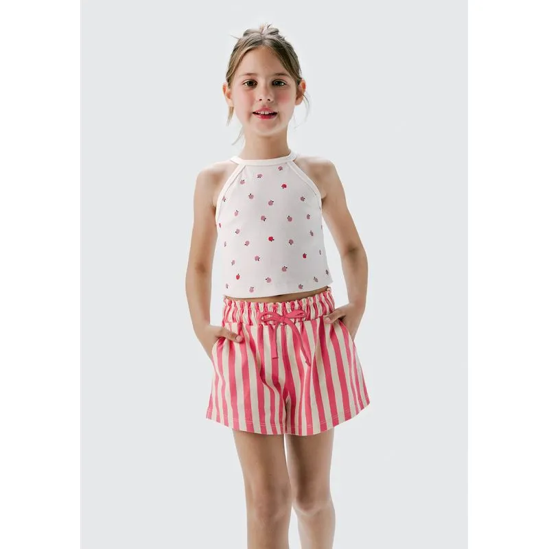 Regata Infantil Menina Em Ribana - Off white 012