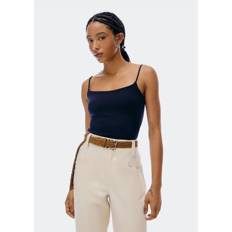 Regata Feminina Em Viscose - Preto P