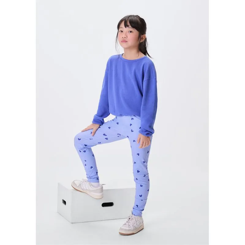 Conjunto Infantil Menina Texturizado Com Estampa - Azul 014
