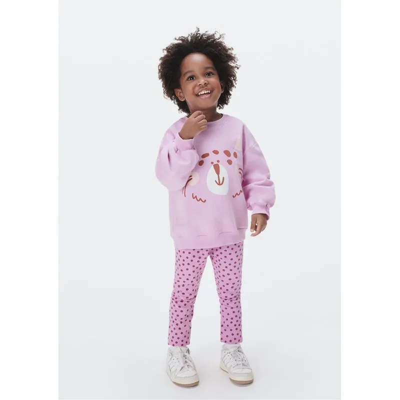 Conjunto Infantil Menina Toddler Estampado - Rosa 001