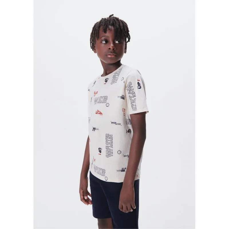 Conjunto Curto Infantil Menino Comfort - Cinza 006