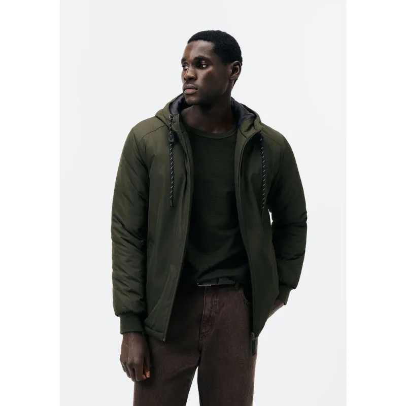 Jaqueta Masculina Corta Vento Com Capuz - Verde G