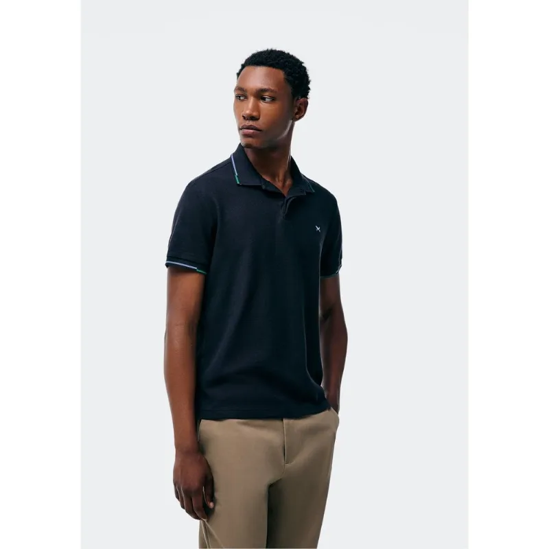 Camisa Polo Masculina Manga Curta Com Bordado - Preto M