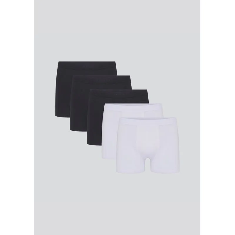 Kit 5 Cuecas Boxer Em Malha - Multicolorido G