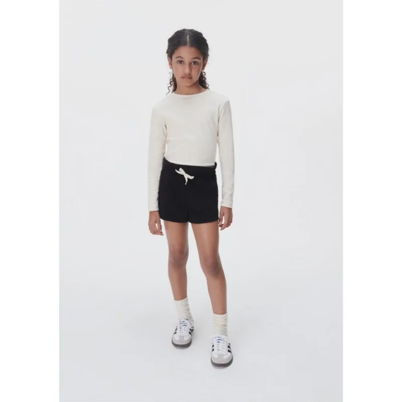 Blusa Manga Longa Infantil Menina Em Ribana - Creme 005