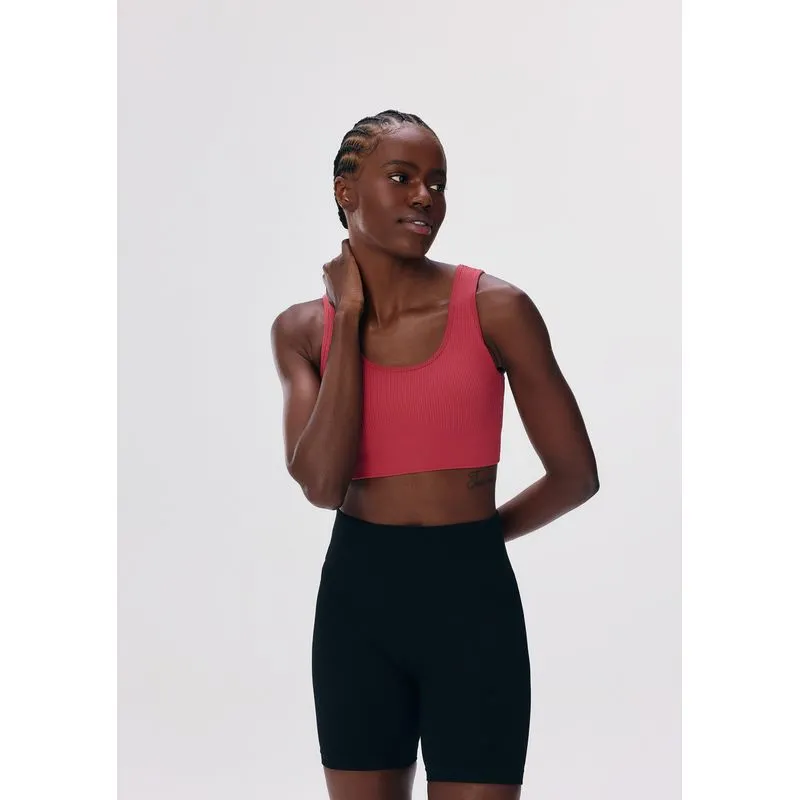 Top Esportivo Canelado Sem Costura - Vermelho G