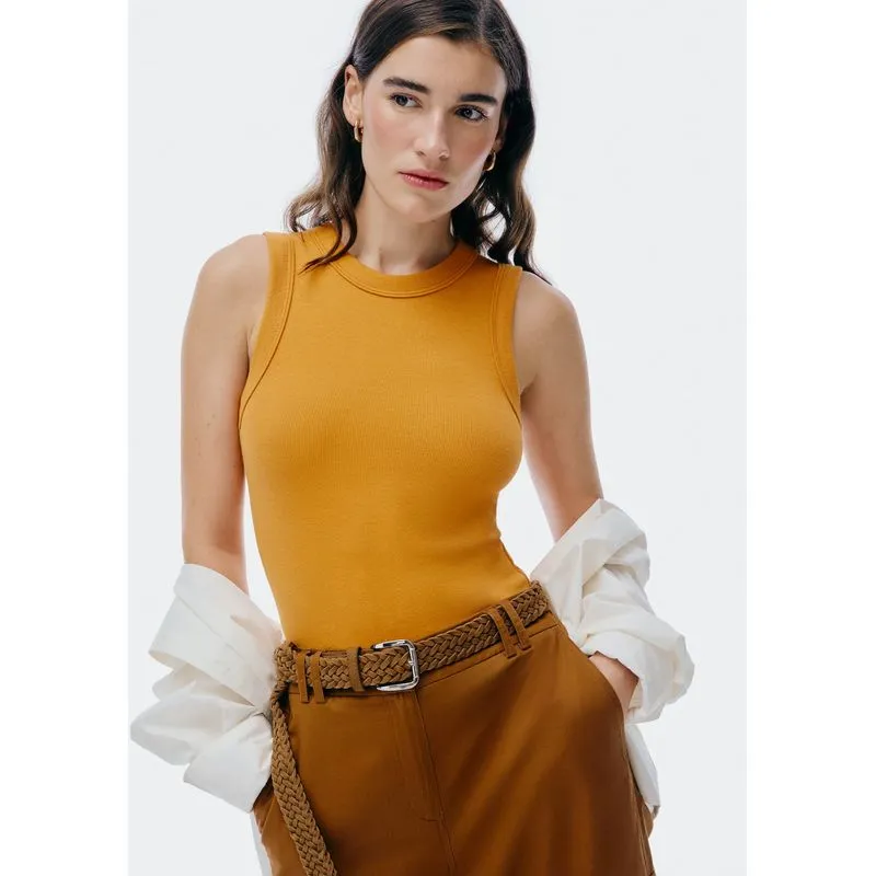 Regata Básica Feminina Slim Neck - Laranja XXG