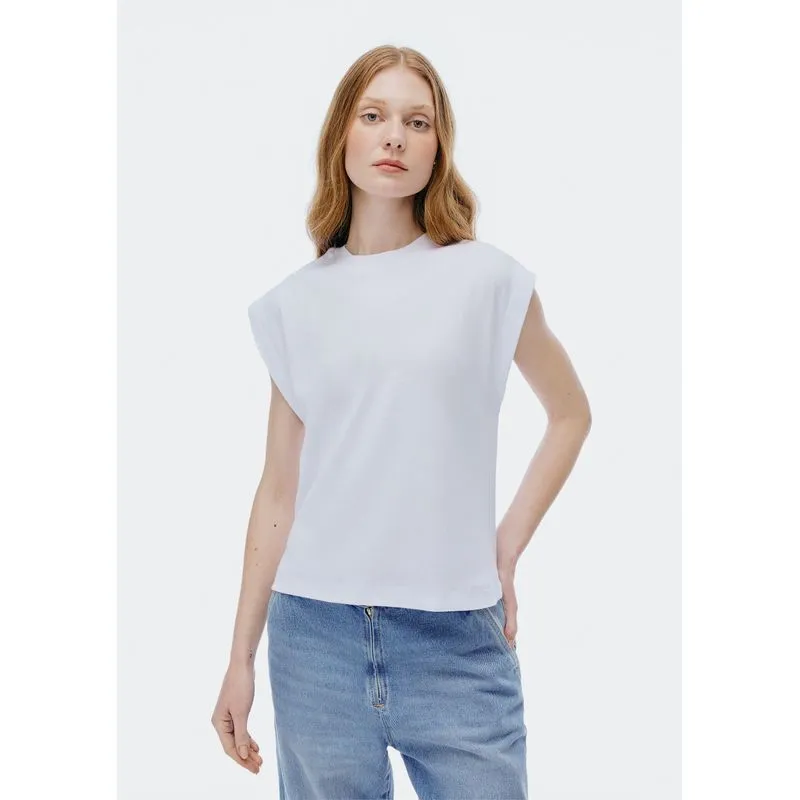 Regata Muscle Feminina Em Ribana - Branco XP