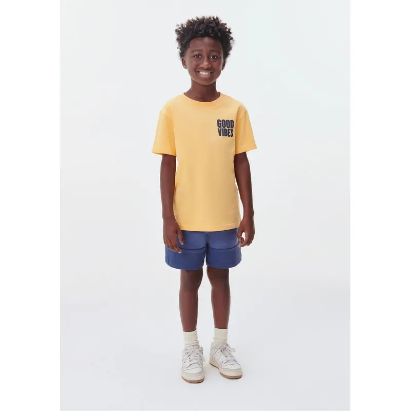 Conjunto Curto Infantil Menino Com Estampa - Azul 008