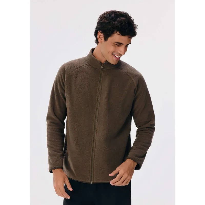 Jaqueta Masculina Em Fleece - Marrom G