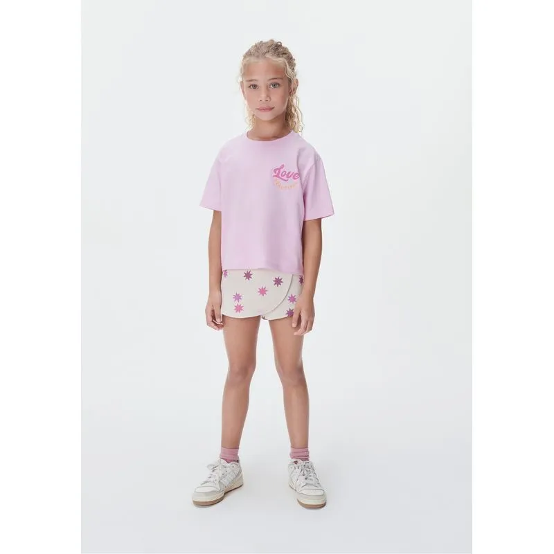 Conjunto Curto Infantil Menina - Rosa 002