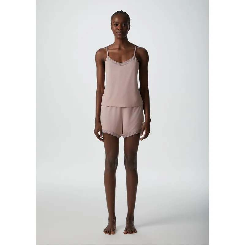 Pijama Curto Feminino Com Renda - Rosa XP