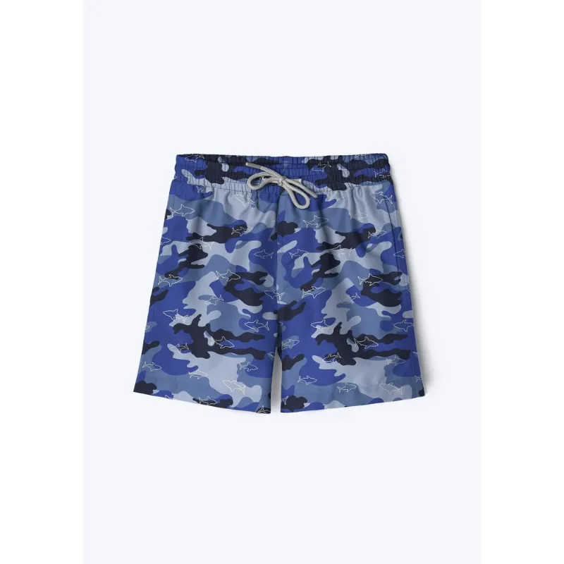 Shorts Infantil Menino Estampado - Azul 014