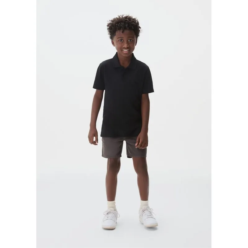 Bermuda Infantil Menino Em Sarja - Cinza 012