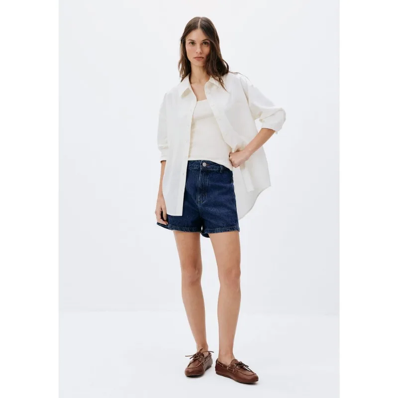 Shorts Feminino Jeans Cintura Média - Azul 034