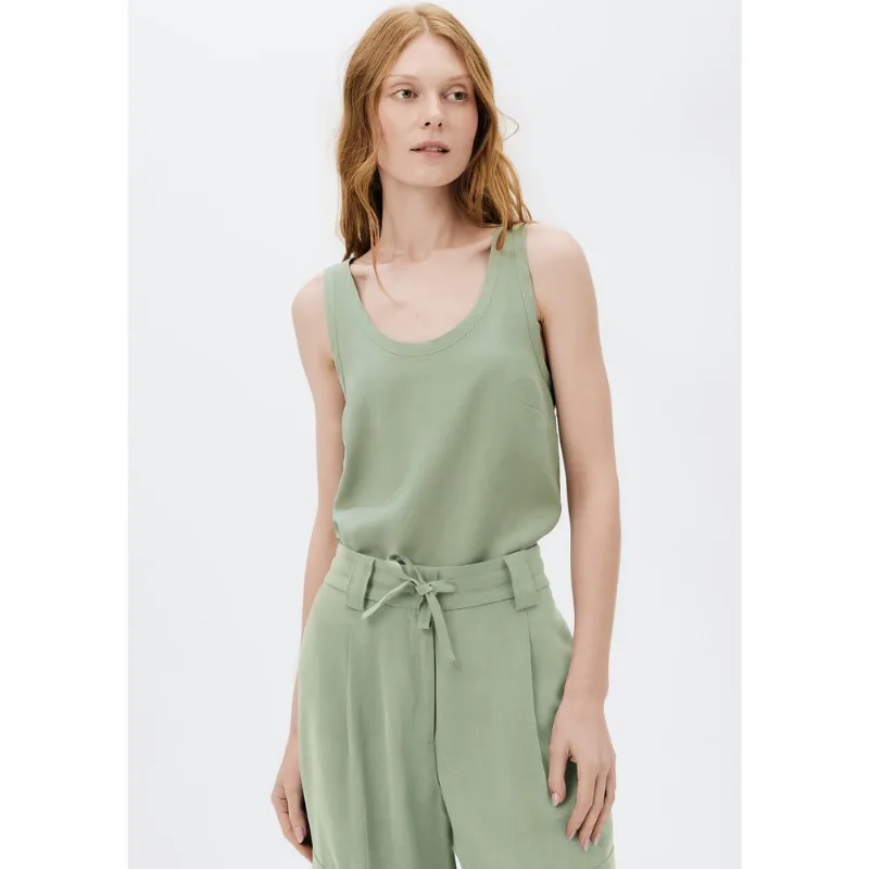 Regata Feminina Em Peach Touch - Verde XG