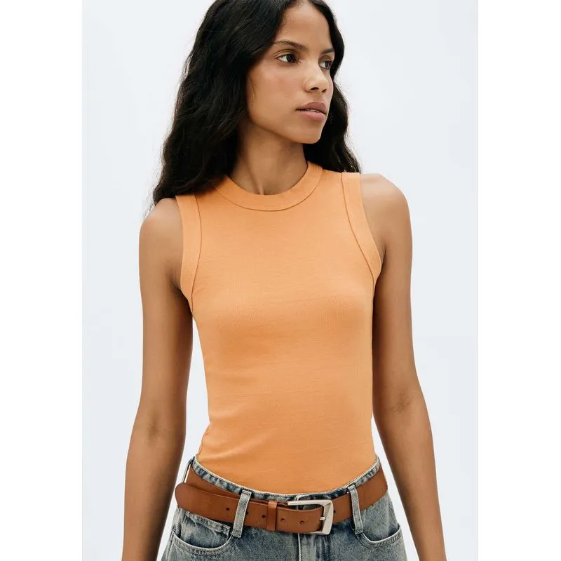 Regata Básica Feminina Slim Neck - Laranja XP