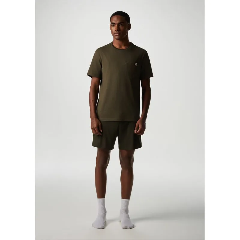 Pijama Curto Masculino Com Bolso - Verde M