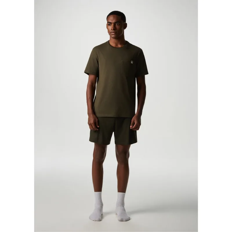 Pijama Curto Masculino Com Bolso - Verde XXG