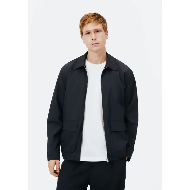 Jaqueta Masculina com Bolsos Frontal - Preto XXG