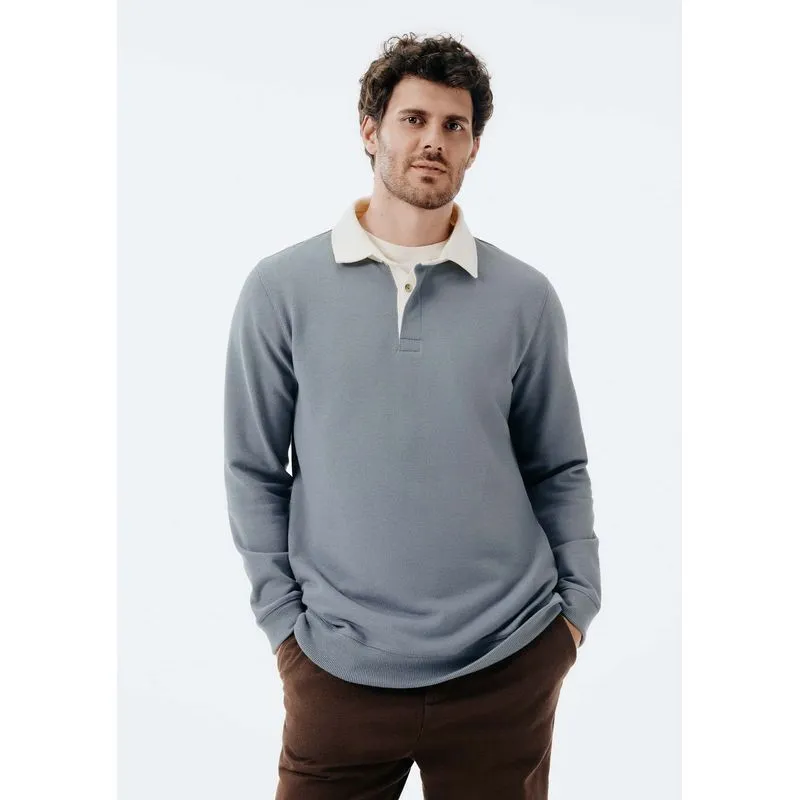 Blusão Masculino Polo em Moletom - Azul G