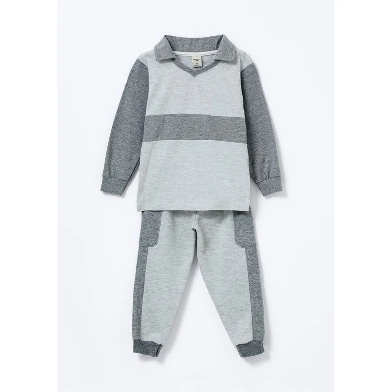 Conjunto Infantil Menino Toddler Jogger Regular - Cinza 002