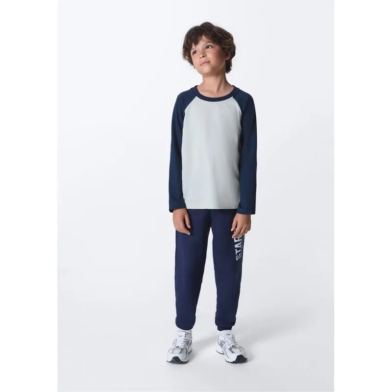 Conjunto Infantil Menino Moletinho Jogger - Azul 014