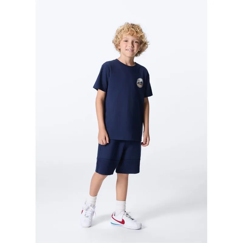 Conjunto Curto Infantil Menino Com Estampa - Azul 014