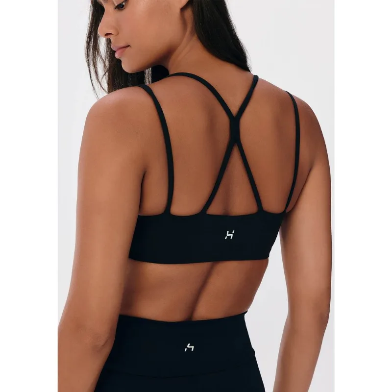 Top Esportivo Alças Finas Proteção UV - Preto XG