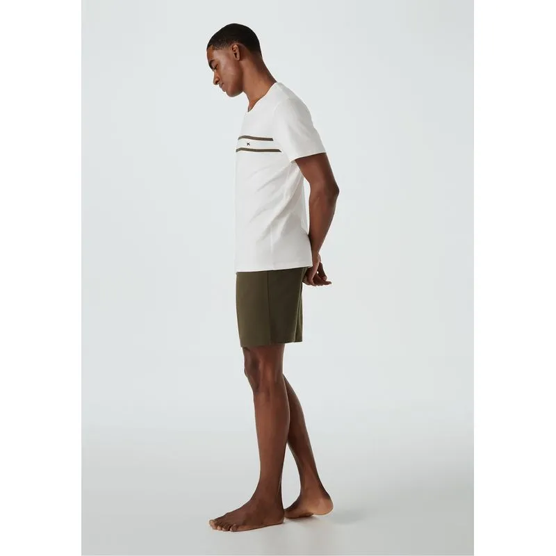 Pijama Curto Masculino Em Algodão - Verde XG