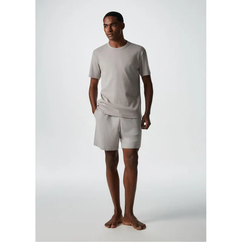 Pijama Masculino Em Ribana Canelada - Cinza M