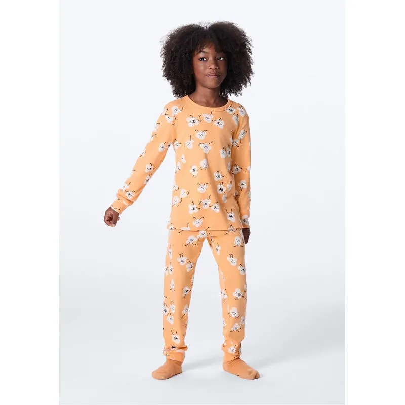 Pijama Infantil Estampado - Laranja 008