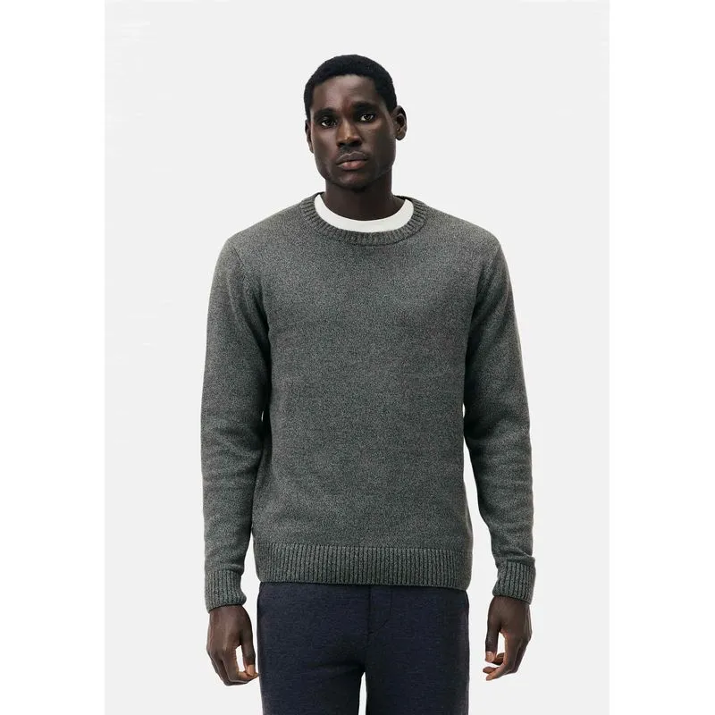 Suéter Masculino em Tricô Regular - Cinza XG