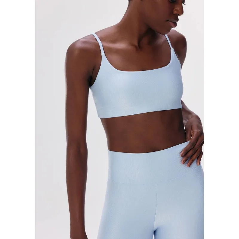Top Esportivo Feminino Proteção UV - Azul G