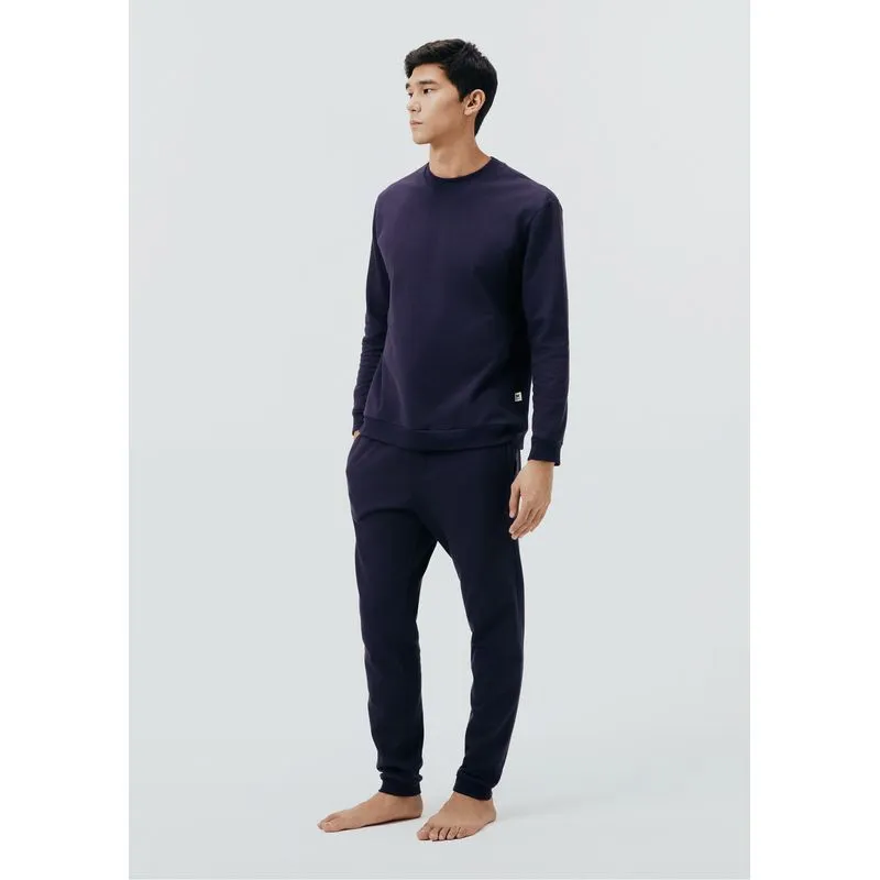 Conjunto de Moletom Peluciado Unissex - Azul XG